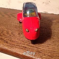 Bandi Messerschmitt Kr 200, Japan Tin Friction Toy Car Original Rare! Works