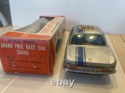 BMW 2000CS Mint In Box Bandai Japan Tin Car 1960s 2800