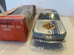 BMW 2000CS Mint In Box Bandai Japan Tin Car 1960s 2800