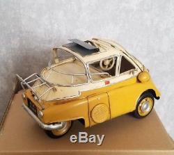 BMW ISETTA tin toy tinplate car blechmodell auto voiture tole handmade