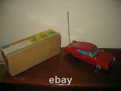 BOXED 1960's NOMURA SONIC DODGE CHARGER JAPAN TIN TOY BATTERY TINPLATE MOPAR CAR