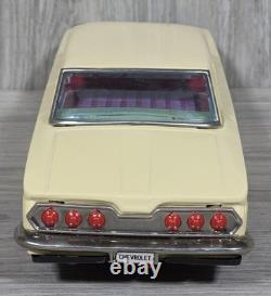 Bandai 1964 Chevrolet Impala Vintage Tin Toy Car Battery Operated Japan with Box