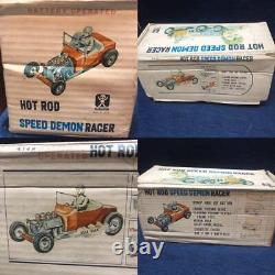 Bandai Hot Rod Tin Toys Big Size Speed Demon Racer Minicar 1960s Vintage