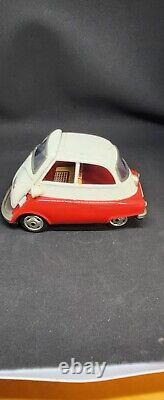 Bandai Isetta Friction Tinplate Vintage Toy Car