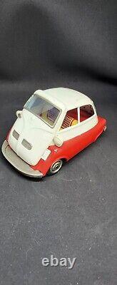 Bandai Isetta Friction Tinplate Vintage Toy Car