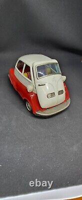 Bandai Isetta Friction Tinplate Vintage Toy Car