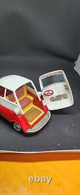 Bandai Isetta Friction Tinplate Vintage Toy Car