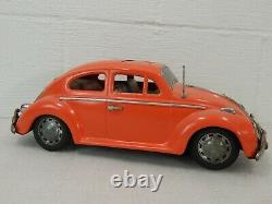 Bandai Japan VW Volkswagen Beetle 14.5 Battery Operated Bump N Go Bug King Car