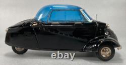 Bandai Messerschmitt Friction Three-Wheel Tin Car- Black Japan (1957)