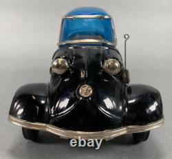 Bandai Messerschmitt Friction Three-Wheel Tin Car- Black Japan (1957)