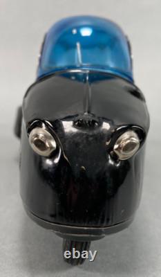 Bandai Messerschmitt Friction Three-Wheel Tin Car- Black Japan (1957)
