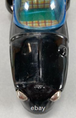 Bandai Messerschmitt Friction Three-Wheel Tin Car- Black Japan (1957)