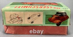 Bandai Messerschmitt Friction Three-Wheel Tin Car- Black Japan (1957)