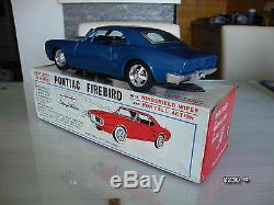 Bandai PONTIAC FIREBIRD Tin Toy Car battery operated for 60`s BOXED