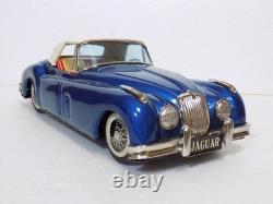 Bandai Tinplate Jaguar Two-Tone Friction Vintage Car Toy Rare Collectible