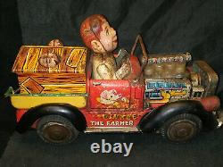 Bandai Tinplate Toy Car Collectible Item 1960 Vintage Battery Operated Very Rare