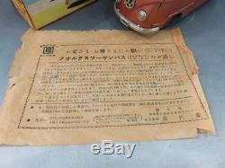 Bandai Volkswagen bus Vintage Toy Car 1960s Japan Friction Tin Made in Japan