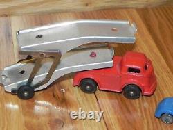 Barclays Double Decker Car Carrier Original Factory Paint LQQK! Vintage Toy