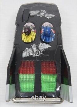 Batman & Robin Batmobile ALPS Tin Toy 1960s Made in Japan Vintage Car Rare