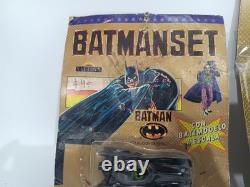 Batman Valtoys Argentina Vintage Lot x3 Batmanset Dual Launcher Batmobile Joker