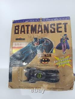 Batman Valtoys Argentina Vintage Lot x3 Batmanset Dual Launcher Batmobile Joker