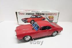 Battery Operated Tin 1967 Pontiac Firebird Car Boxed Bandai Japan Works