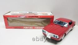 Battery Operated Tin 1967 Pontiac Firebird Car Boxed Bandai Japan Works