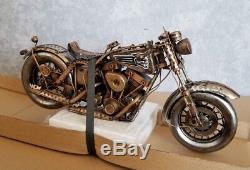 Bike motorcycle tin toy tinplate car handmade vintage chopper