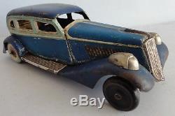 Blue Graham Paige Large 11 Inch Pre-War Japan Tinplate Car