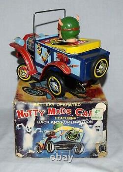 Boxed Marx Battery Operated Nutty Mads Car Worldwide Shipping