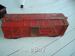 Buddy L Train Engine With Cattle Car Caboose Gondola And Tender