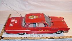 Buick Invicta Fire Cheif Car Large Tin Friction Toy Japan