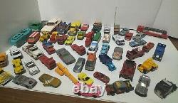 Bulk Lot Of Vintage Diecast Cars Dinky Toys Matchbox Trucks Ambulance