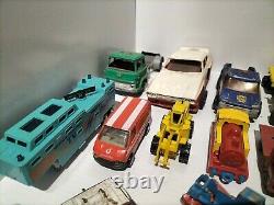 Bulk Lot Of Vintage Diecast Cars Dinky Toys Matchbox Trucks Ambulance