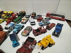 Bulk Lot Of Vintage Diecast Cars Dinky Toys Matchbox Trucks Ambulance