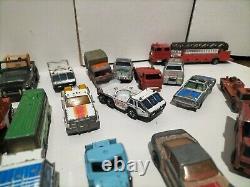 Bulk Lot Of Vintage Diecast Cars Dinky Toys Matchbox Trucks Ambulance