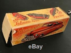 C. 1950 US Zone Germany Schuco Fex 1111 SOS Tin Windup Clockwork Car Toy in Box