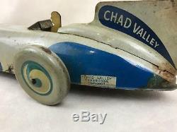 CHAD VALLEY TIN-PLATE CLOCKWORK LAND SPEED RECORD MODEL RACING CAR Mk1 HARBORNE