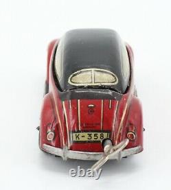 CKO Kellerman VW Beetle US Zone Germany Tin Litho Friction Car WWII Convertible