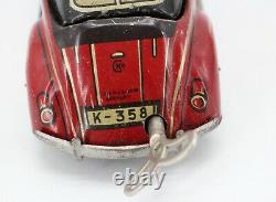 CKO Kellerman VW Beetle US Zone Germany Tin Litho Friction Car WWII Convertible