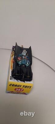 CORGI TOYS BATMOBILE 267 1st ISSUE with BATMAN & ROBIN black vintage 1/43 box