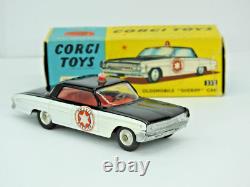 CORGI TOYS BOXED DIECAST No. 237 OLDSMOBILE SHERIFF CAR VINTAGE 1962-66