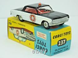 CORGI TOYS BOXED DIECAST No. 237 OLDSMOBILE SHERIFF CAR VINTAGE 1962-66