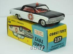 CORGI TOYS BOXED DIECAST No. 237 OLDSMOBILE SHERIFF CAR VINTAGE 1962-66