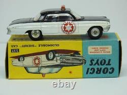 CORGI TOYS BOXED DIECAST No. 237 OLDSMOBILE SHERIFF CAR VINTAGE 1962-66