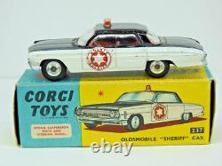 CORGI TOYS BOXED DIECAST No. 237 OLDSMOBILE SHERIFF CAR VINTAGE 1962-66