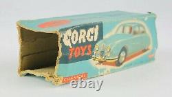 CORGI TOYS -JAGUAR 2.4 LITRE SALOON No. 208M- VINTAGE MECHANICAL MODEL CAR BOXED