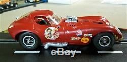 COX VINTAGE 1/24 1/25 GOOD CHEETAH SLOT CAR RED with RUNNING CHASSIS KB AMT MPC