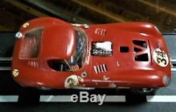 COX VINTAGE 1/24 1/25 GOOD CHEETAH SLOT CAR RED with RUNNING CHASSIS KB AMT MPC