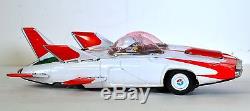 Cragstan Alps Japanese Tin Litho 1950's Firebird III Concept Space Toy Car